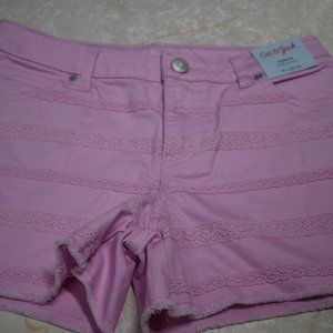 Cat & Jack Shorts Adj Waist XL Crochet Lace New